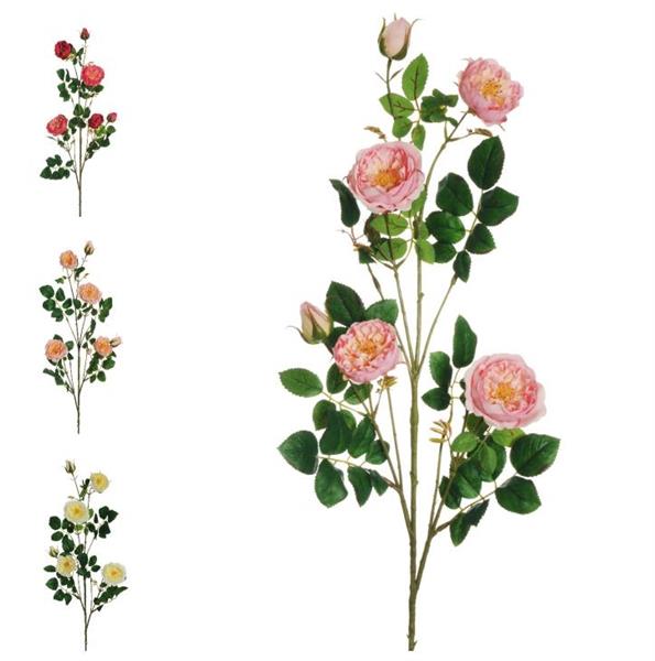 MARGOT ROSE SPRAY W/CORED STEM, 95CM