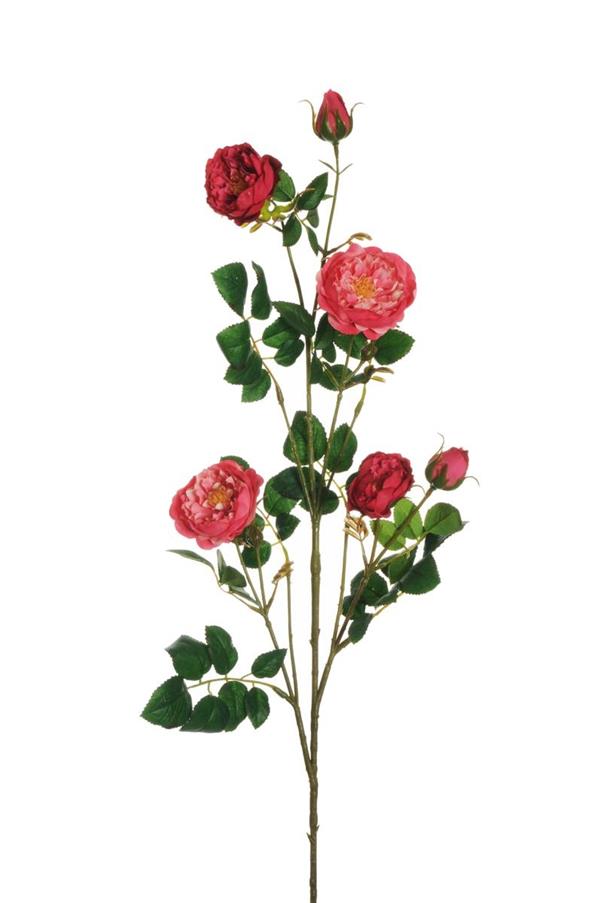 MARGOT ROSE SPRAY W/CORED STEM, 95CM HOT PINK 80-446510