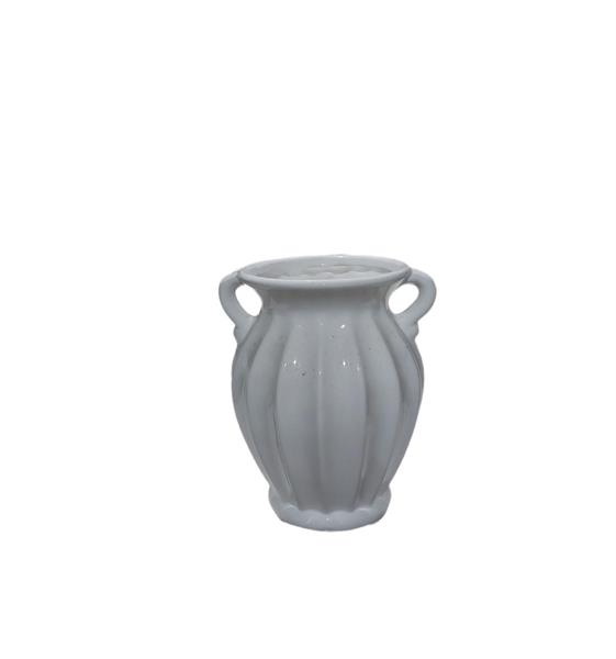VASO IN CERAMICA WHITE *1-24* PZ 1 15X9XH.18 CM (MF652)