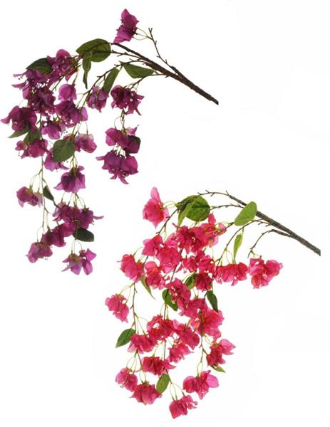 BOUGAINVILLEA BRANCH W/COATED STEM, 120 CM *1/24/96*