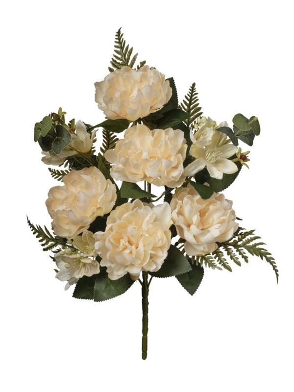 MAZZO FRONTALE PEONIE CM 45 YELLOW