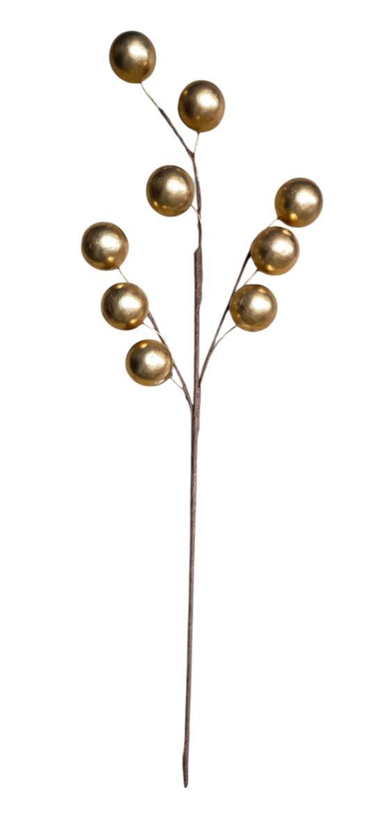 RAMO BACCHE D.4 H.64 CM *1/24/144* EM92/O GOLD