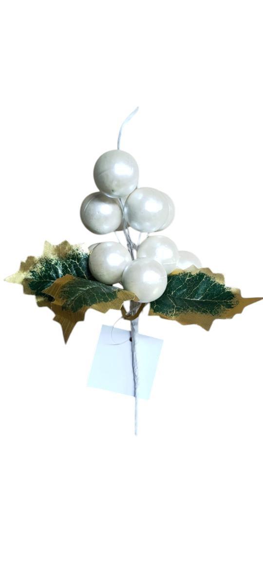 PICK BACCHE H.21CM (9 D.3CM) *1/24/240* EM98/W WHITE