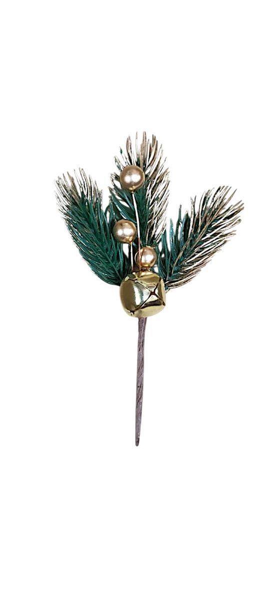 PICK PINO BACCHE C/CAMPANELLO H.13CM *1/12/240/960* EM103/O GOLD