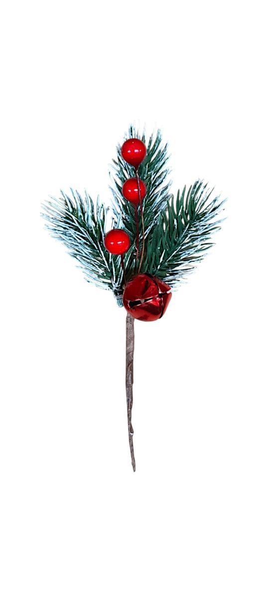 PICK PINO BACCHE C/CAMPANELLO H,13CM *1/12/240/960* EM103/R RED