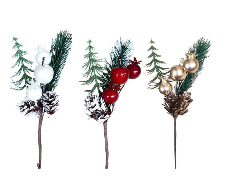 PICK BACCHE,ALBERO.PIGNA H.15.5CM *1/12/240/960* EM105