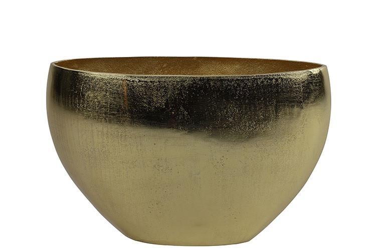 BOWL OVAL MAREN S L37B13H25CM ALUMINIUM/NICHEL GOLD