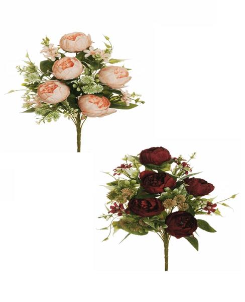 CLOSED PEONY,PL THISTLE,MINI X12 44CM *1/12/72*