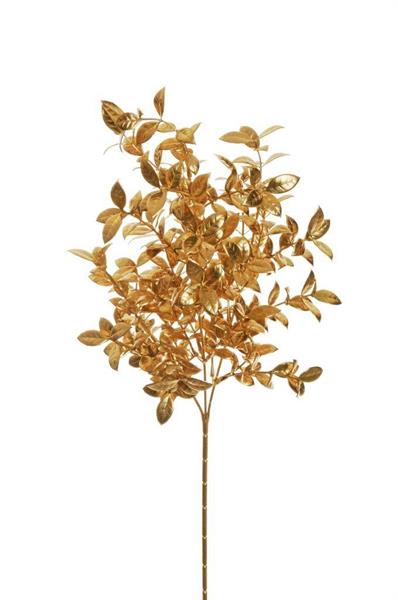 PLASTIC METALLIC BOXWOOD SPRAY X3,GOLD *1/36*