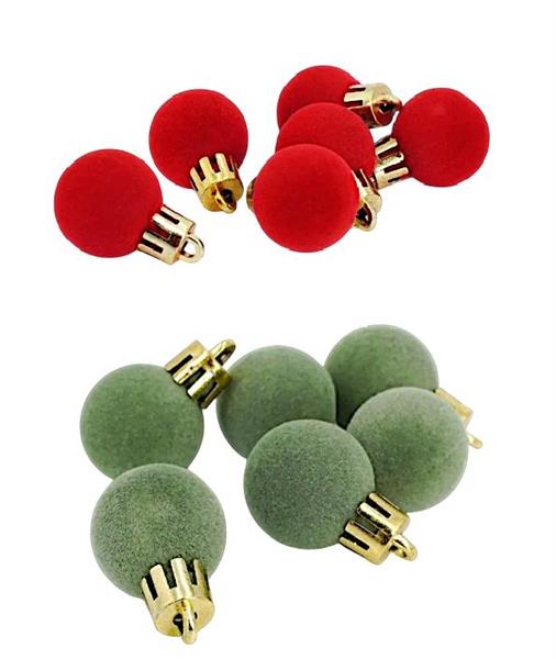 XMAS BALL PL 2.5CM CF.36PZ VELVET *36/120*