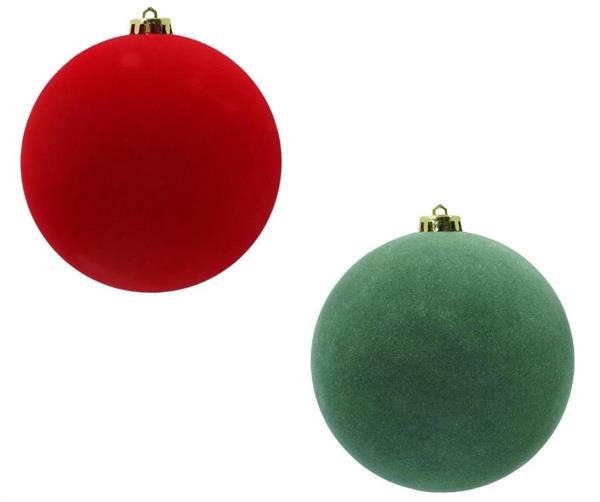 XMAS BALL PL 6CM CF.24PZ VELVET *24/720*
