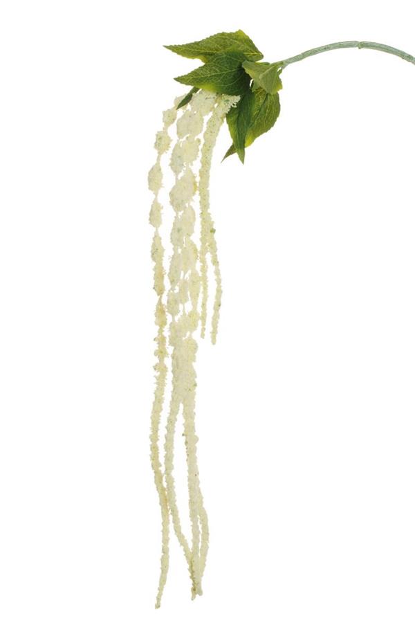 AMARANTHUS HANGING SPRAY W/6 GROUPS CREAM *12/144*