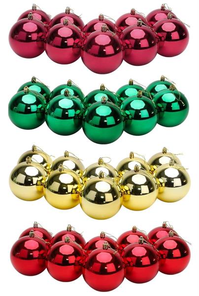 XMAS BALL PL.8CM CF.16PZ SHINING *16/192*