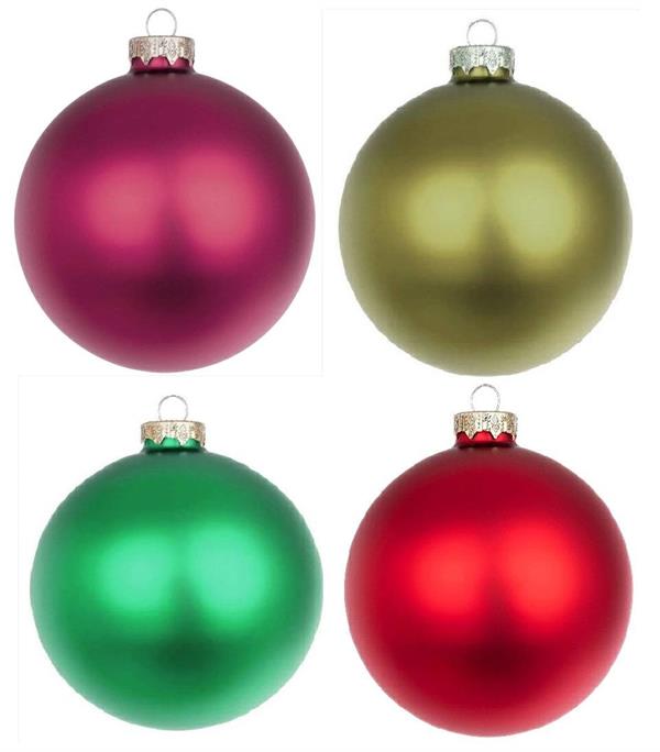 XMAS BALL PL 20CM PZ1 MATT *1/18*