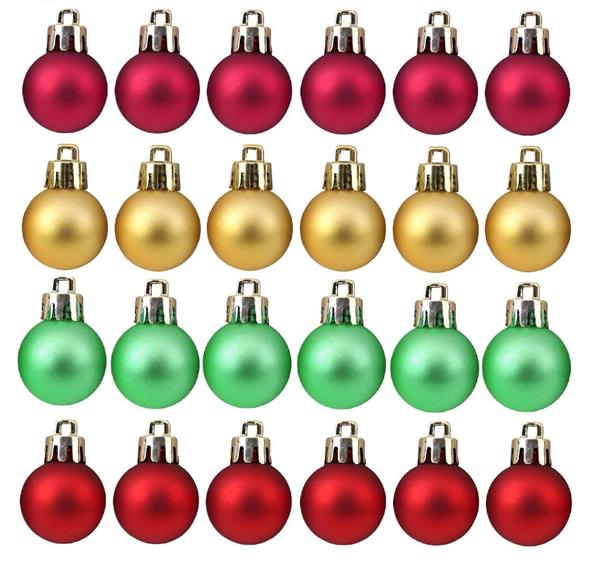 XMAS BALL PL 2.5CM CF.36PZ MATT *36/120*