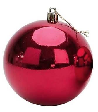 XMAS BALL PL.20CM PZ1 SHINING *1/18* BORDEAUX XBS200/BX