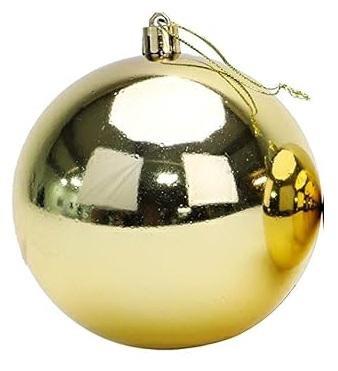 XMAS BALL PL.20CM PZ1 SHINING *1/18* GOLD XBS200/G