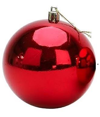 XMAS BALL PL.20CM PZ1 SHINING *1/18* RED XBS200/R