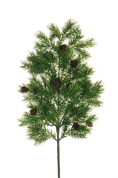 PLASTIC NEEDLE PINE SPRAY X28 W/7 GREEN