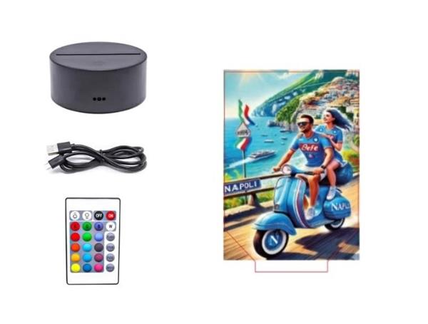 LAMPADA LED BLACK C/TARGA IN PLEX VERTICALE MM4 L11.4 H17.4CM