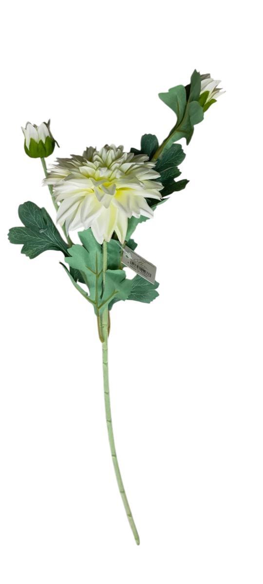 DALIA 1 HEAD + 2 BUDS L.63CM *1/24/240* WHITE EM119/W