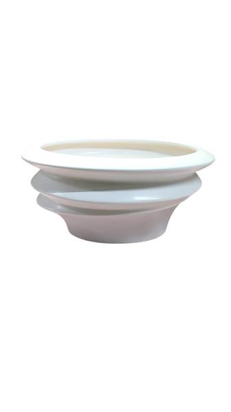 VASO ELLISSE CERAMICA 28*21 H.15CM BIANCO C28 *1/8*