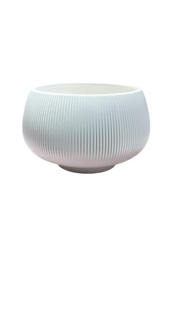 VASO LINEA CERAMICA D.20 H.15CM BIANCO C29 *1/12*