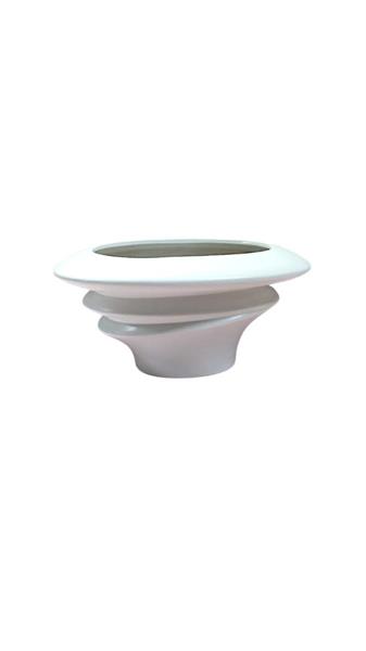 VASO ELLISSE CERAMICA 20*12 H.13CM BIANCO C31*1/18*