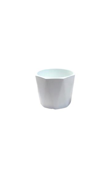 VASO DIAMOND CERAMICA D.10 H.9CM BIANCO C37 *1/72*