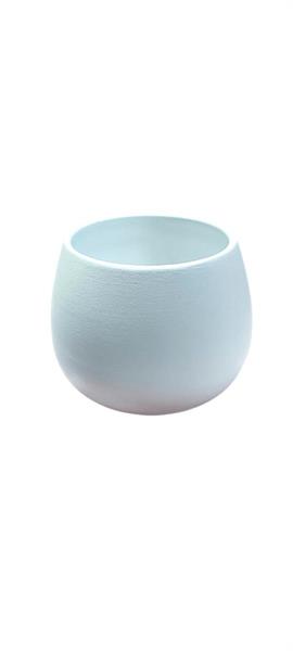 VASO FLOW CERAMICA D.12 H.16CM BIANCO C39 *1/36*