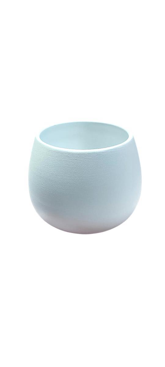 VASO FLOW CERAMICA D.12 H.16CM BIANCO C39 *1/36*