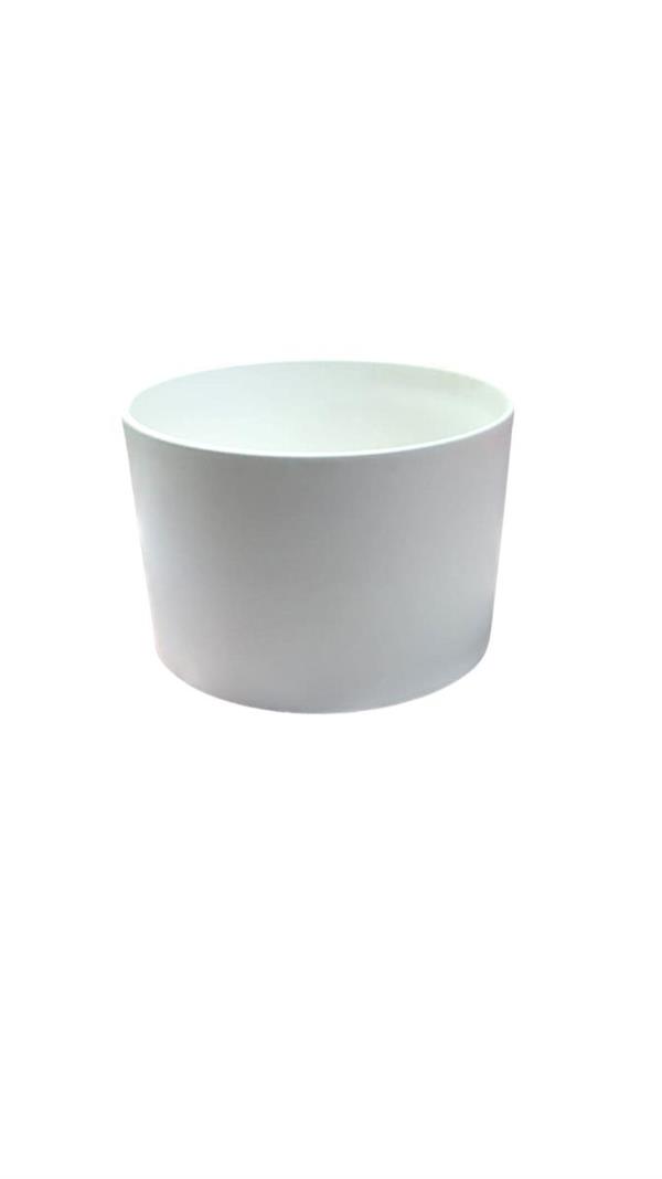 VASO SILENTE CERAMICA D.21.5 H.14CM BIANCO C45 *1/18*