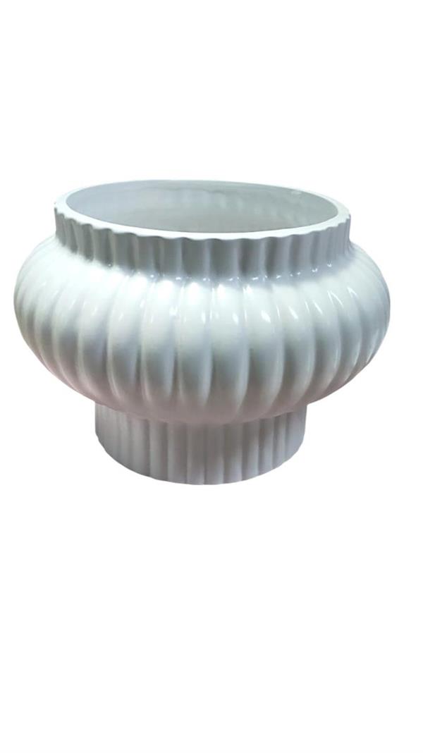 VASO CANDOR CERAMICA D.20 H.20CM BIANCO C46 *1/8*