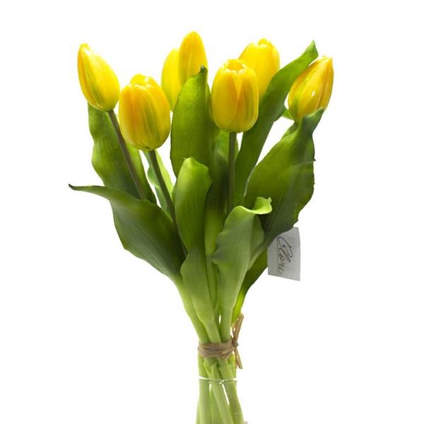 BUNCH X 7 TULIPANO H.29 CM **1/12/72** GIALLO EM64/Y