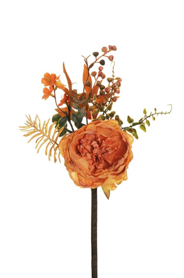 PEONY, PINE, WAXFLOWER, NANDINA PIC AUT ORANGE 80-403018 *1/24*
