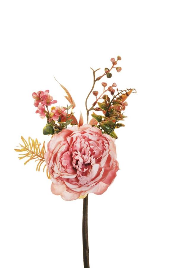 PEONY, PINE, WAXFLOWER, NANDINA PIC PINK 80-402974 *1/24*