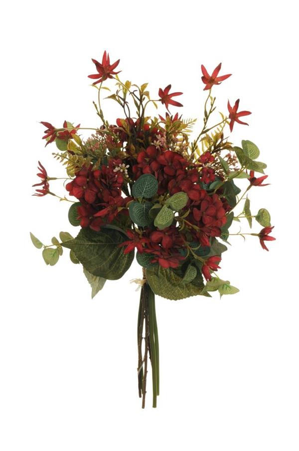 HYDRANGEA, PENTAS, EUCALIPTUS, GREEN BURGANDY 80-403742 *1/12*