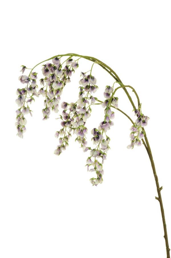 WISTERIA HANG.BRANCH W/COATED,155 CM LAVANDER 80-466440 *1/12*