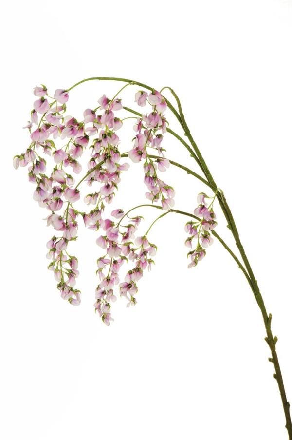 WISTERIA HANG.BRANCH W/COATED ,155 CM PURPLE 80-466457 *1/12*