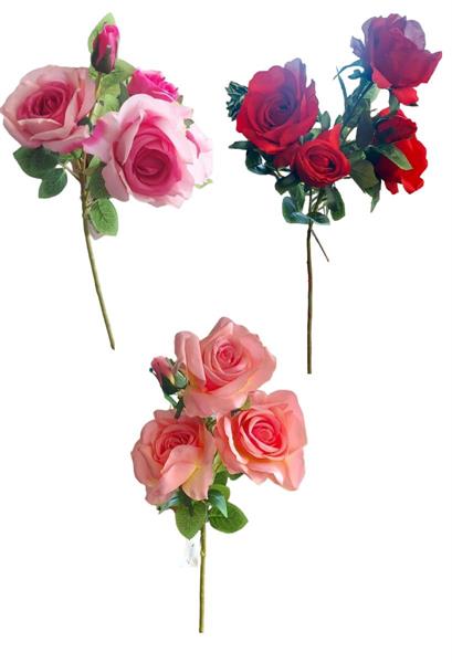 70CM EQUADOR ROSE SPRAY W/3 FLRS & 2 BUDS *1/12/96*