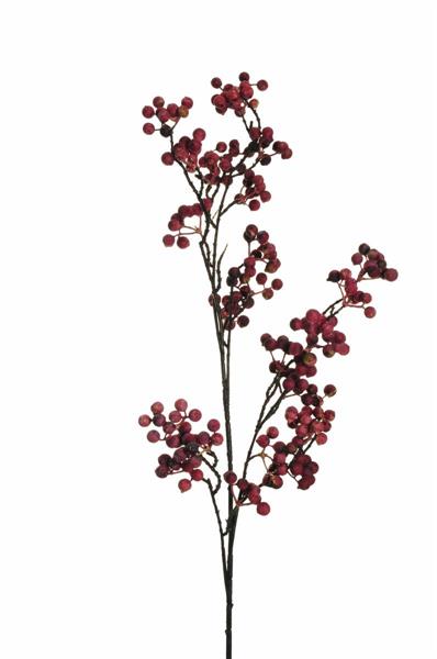 AUTUMN BERRIES BRANCH W/PLASTIC STEM DK FUXIA 80-459824