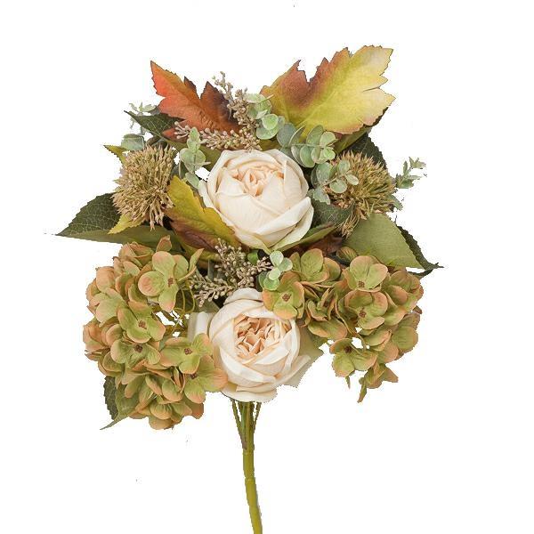 MAZZO FRONT. ROSA INGLESE 45 CM CREAM GREEN *1/12/96/384*