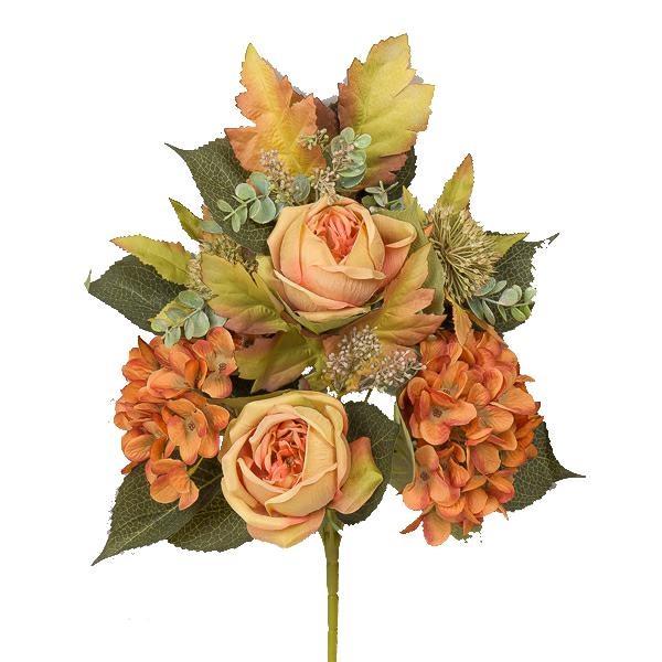 MAZZO FRONT. ROSA INGLESE 45 CM OLD ORANGE *1/12/96/384*
