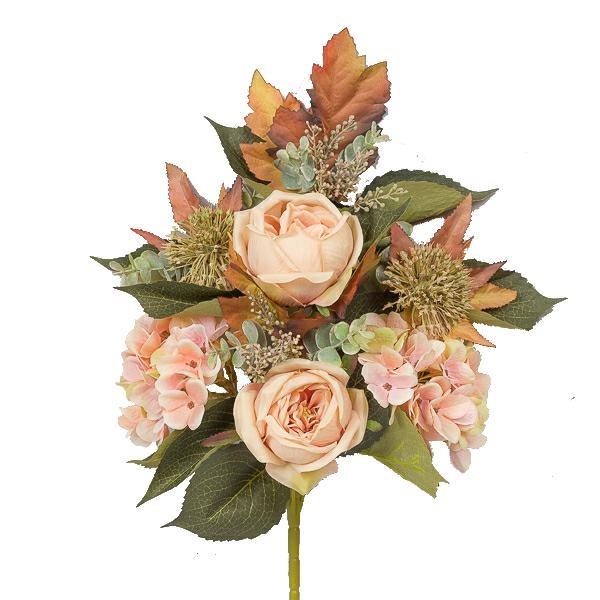 MAZZO FRONT. ROSA INGLESE 45 CM OLD PEACH *1/12/96*