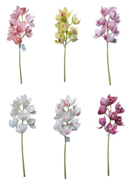58CM REAL TOUCH CYMBIDIUM SPRAY X10 W/2 DETAC FL.