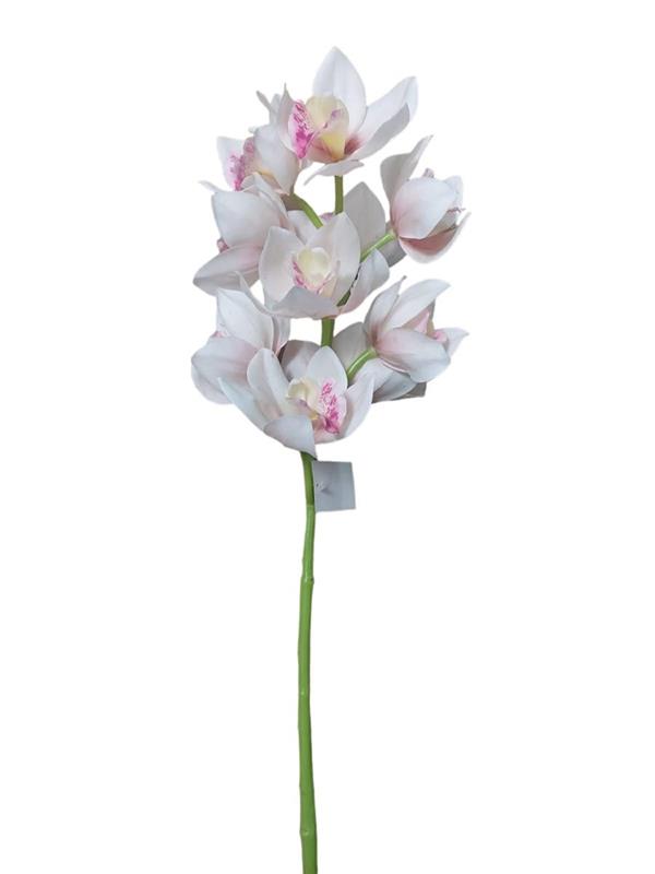 58CM REAL TOUCH CYMBIDIUM SPRAY X10 W/2 DETAC FL. LT PINK