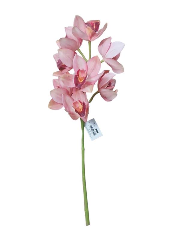 58CM REAL TOUCH CYMBIDIUM SPRAY X10 W/2 DETAC FL. PEACH