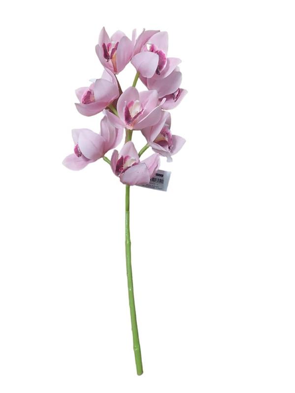 58CM REAL TOUCH CYMBIDIUM SPRAY X10 W/2 DETAC FL. PINK