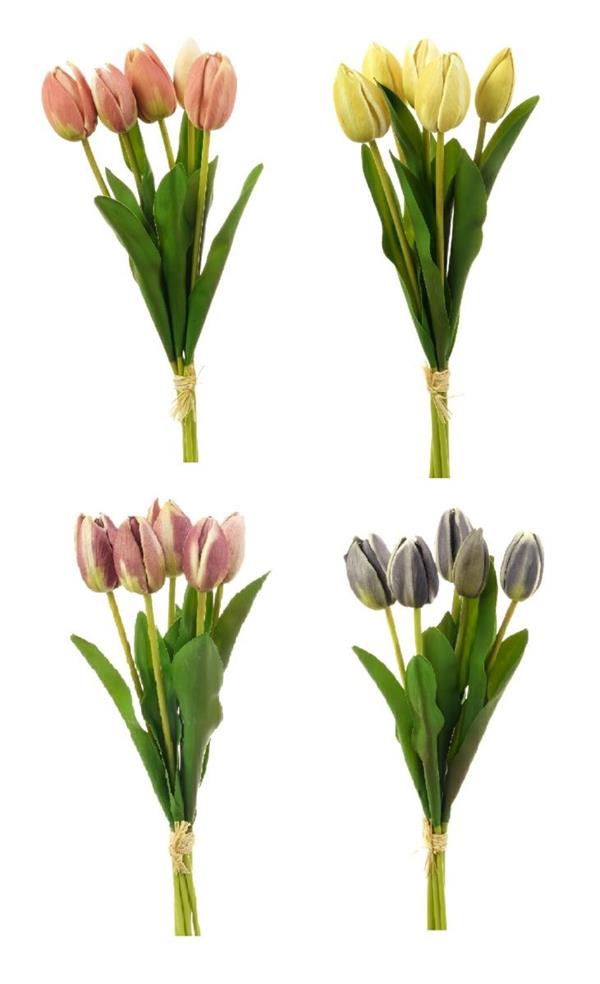 40CM TULIPS BOUQUETS X5