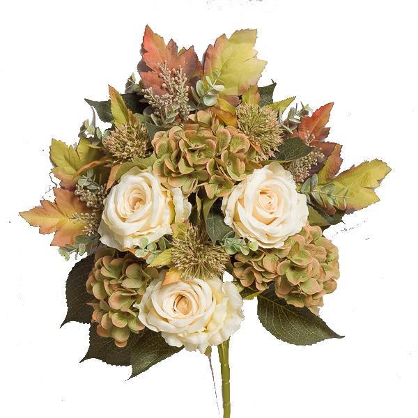 MAZZO FRONTALE ROSE 50 CM CREAM GREEN *1/6/60*